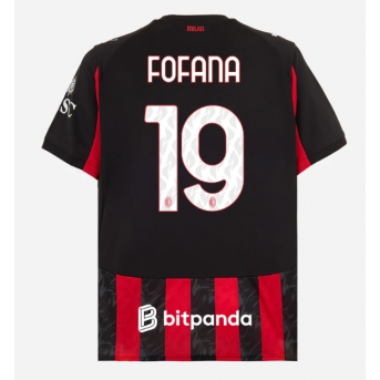 Billige Fotballdrakt AC Milan Youssouf Fofana #19 Replika Hjemmedrakt 2025-26 Kortermet